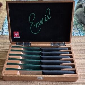 Wüsthof Emeril Steak Knife Set with Wooden Case